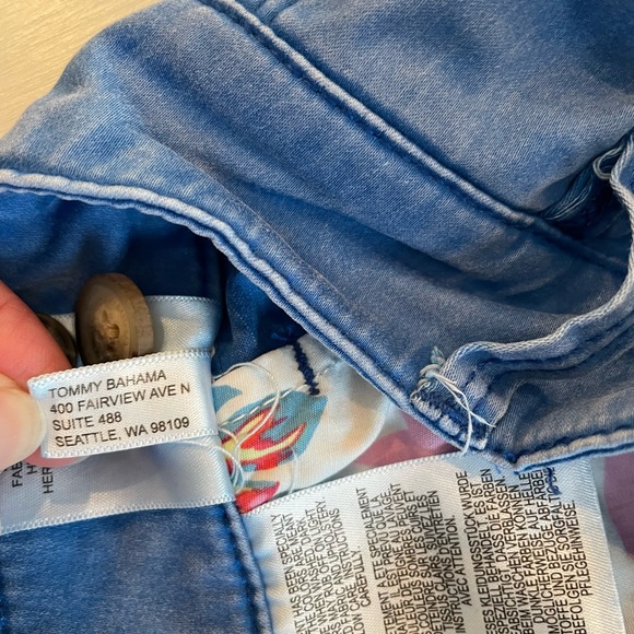 Tommy Bahama Boracay Bermuda size 6 Indigo Coast blue - Picture 5 of 6